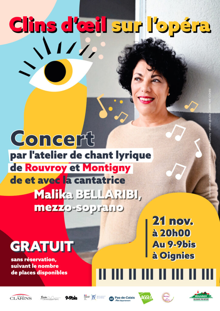 Malika Bellaribi - Clins d'oeil sur l'opéra - 21 Novembre 2025 - 20h00 Malika Bellaribi - Clins d'oeil sur l'opéra - 21 Novembre 2025 - 20h00